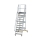 MUNK Plattformtreppe fahrbar 60° Stufenbreite 800 mm 11 Stufen, 600731