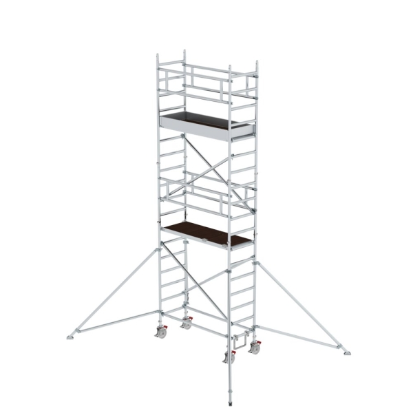 MUNK Rollgerüst 0,75 x 1,80 m mit Ausleger Plattformhöhe 4,47 m, 154446
