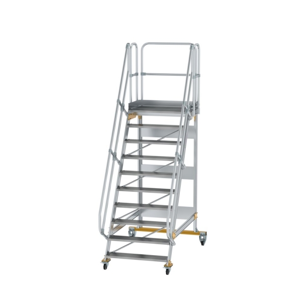 MUNK Plattformtreppe fahrbar 60° Stufenbreite 1000 mm 10 Stufen, 600750