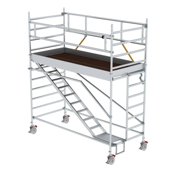 MUNK Rollgerüst SG 1,35 x 3,0 m mit Schrägaufstiegen Plattformhöhe 2,51 m, 167121