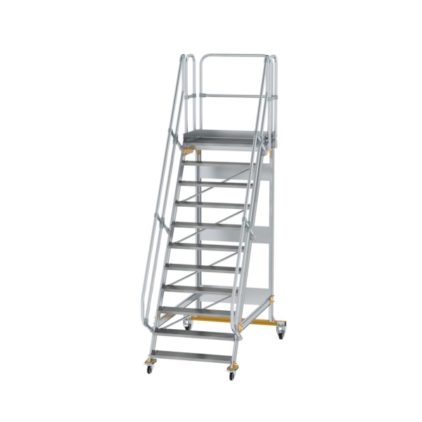 MUNK Plattformtreppe fahrbar 60° Stufenbreite 1000 mm 11 Stufen, 600751