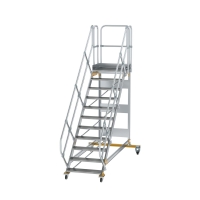 MUNK Plattformtreppe 45° fahrbar Stufenbreite 800 mm...