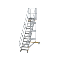 MUNK Plattformtreppe 45° fahrbar Stufenbreite 600 mm...