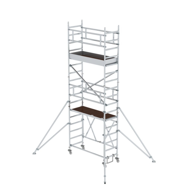 MUNK Klappgerüst 0,75 x 1,80 m mit Ausleger Plattformhöhe 4,04 m, 115139