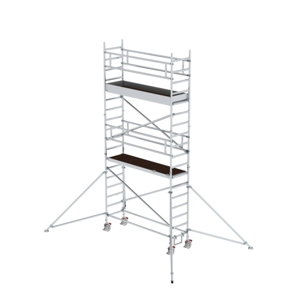 MUNK Rollgerüst 0,75 x 2,45 m mit Ausleger Plattformhöhe 4,47 m, 155446