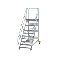 MUNK Plattformtreppe 45° fahrbar Stufenbreite 1000mm...