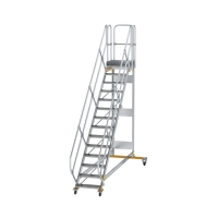 MUNK Plattformtreppe 45° fahrbar Stufenbreite 600 mm...
