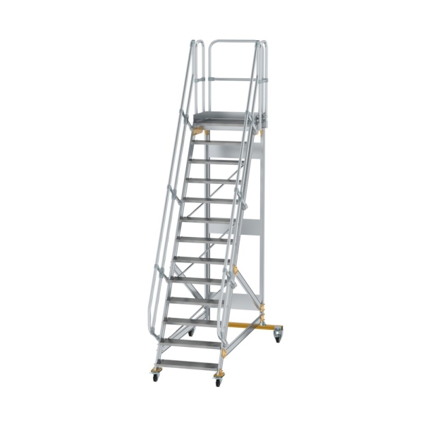MUNK Plattformtreppe fahrbar 60° Stufenbreite 800 mm 13 Stufen, 600733