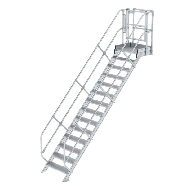 MUNK Treppen-Modul Aluminium geriffelt 14 Stufen, 632314