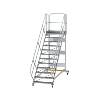 MUNK Plattformtreppe 45° fahrbar Stufenbreite 1000mm...