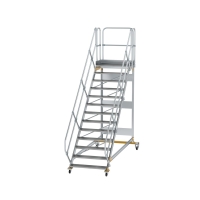 MUNK Plattformtreppe 45° fahrbar Stufenbreite 1000mm...