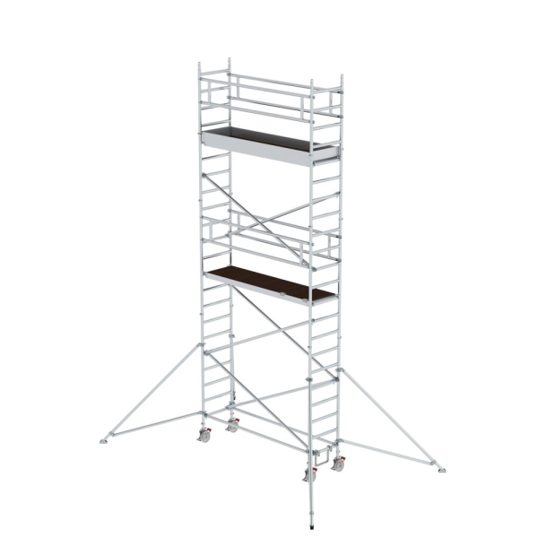 MUNK Rollgerüst 0,75 x 2,45 m mit Ausleger Plattformhöhe 5,59 m, 155546