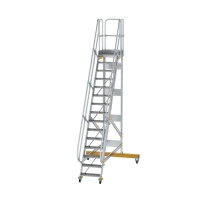 MUNK Plattformtreppe fahrbar 60° Stufenbreite 600 mm...