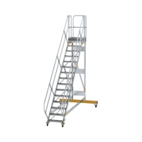 MUNK Plattformtreppe 45° fahrbar Stufenbreite 600 mm...