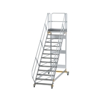 MUNK Plattformtreppe 45° fahrbar Stufenbreite 1000mm...