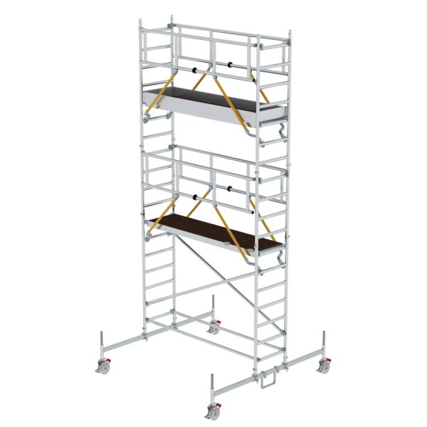 MUNK Rollgerüst SG 0,75 x 2,45 m mit Fahrbalken Plattformhöhe 4,66 m, 155444