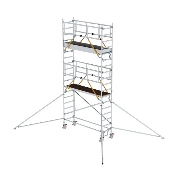 MUNK Rollgerüst SG 0,75 x 2,45 m mit Ausleger Plattformhöhe 4,47 m, 155449