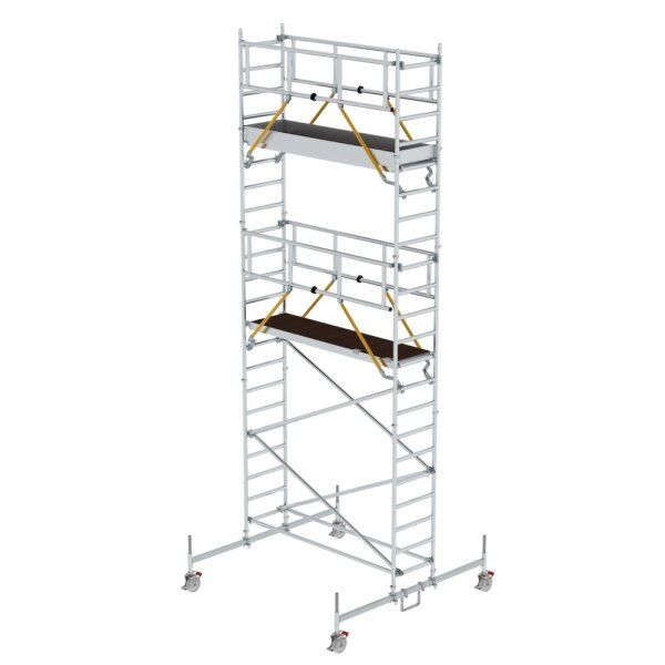 MUNK Rollgerüst SG 0,75 x 2,45 m mit Fahrbalken Plattformhöhe 5,78 m, 155544