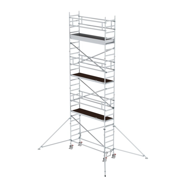 MUNK Rollgerüst 0,75 x 2,45 m mit Ausleger Plattformhöhe 6,43 m, 155646