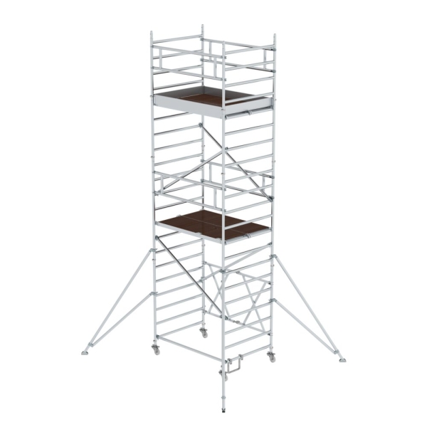 MUNK Klappgerüst 1,35 x 1,80 m mit Ausleger Plattformhöhe 5,16 m, 115248