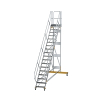 MUNK Plattformtreppe 45° fahrbar Stufenbreite 600 mm...
