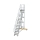 MUNK Plattformtreppe 45° fahrbar Stufenbreite 600 mm 19 Stufen Aluminium geriffelt, 600779