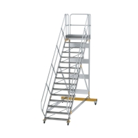 MUNK Plattformtreppe 45° fahrbar Stufenbreite 1000mm...