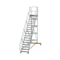 MUNK Plattformtreppe 45° fahrbar Stufenbreite 800 mm...