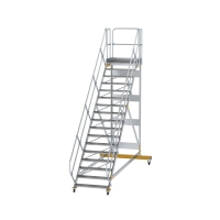 MUNK Plattformtreppe 45° fahrbar Stufenbreite 1000mm...