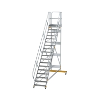MUNK Plattformtreppe 45° fahrbar Stufenbreite 800 mm...