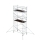 MUNK Rollgerüst 1,35 x 3,0 m mit Ausleger & Doppel-Plattform Plattformhöhe 5,59 m, 169535
