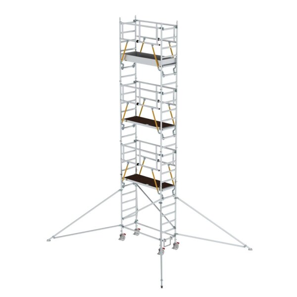 MUNK Rollgerüst SG 0,75 x 1,80 m mit Ausleger Plattformhöhe 6,43 m, 154649