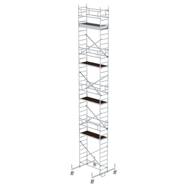 MUNK Rollgerüst 0,75 x 1,80 m mit Fahrbalken Plattformhöhe 9,70 m, 154945