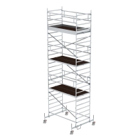 MUNK Rollgerüst 1,35 x 2,45 m mit Fahrbalken &...