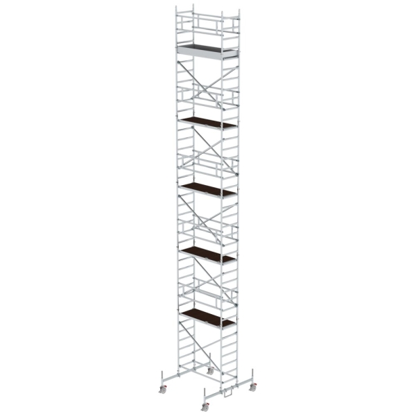 MUNK Rollgerüst 0,75 x 1,80 m mit Fahrbalken Plattformhöhe 10,54 m, 154045