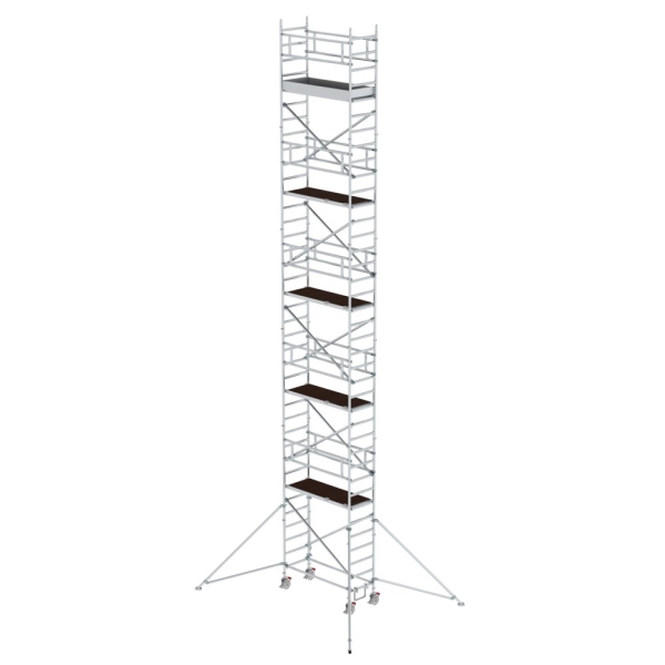 MUNK Rollgerüst 0,75 x 1,80 m mit Ausleger Plattformhöhe 10,35 m, 154046
