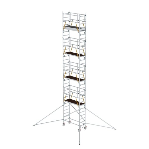 MUNK Rollgerüst SG 0,75 x 1,80 m mit Ausleger Plattformhöhe 8,39 m, 154849