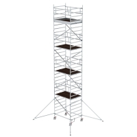 MUNK Rollgerüst 1,35 x 1,80 m mit Ausleger &...