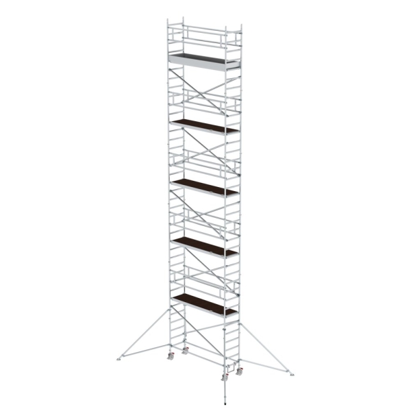MUNK Rollgerüst 0,75 x 2,45 m mit Ausleger Plattformhöhe 10,35 m, 155046