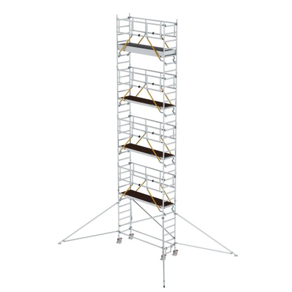 MUNK Rollgerüst SG 0,75 x 2,45 m mit Ausleger Plattformhöhe 8,39 m, 155849