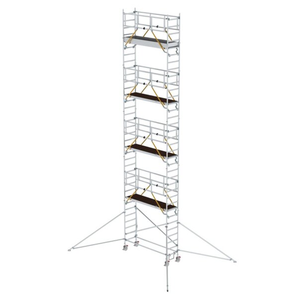 MUNK Rollgerüst SG 0,75 x 2,45 m mit Ausleger Plattformhöhe 9,51 m, 155949