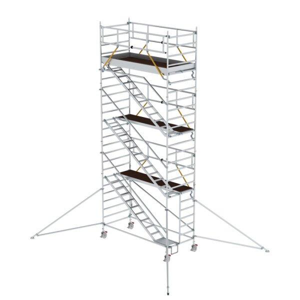MUNK Rollgerüst SG 1,35 x 3,0 m mit Schrägaufstiegen & Ausleger Plattformhöhe 6,43 m, 167321