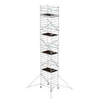 MUNK Rollgerüst 1,35 x 1,80 m mit Ausleger &...
