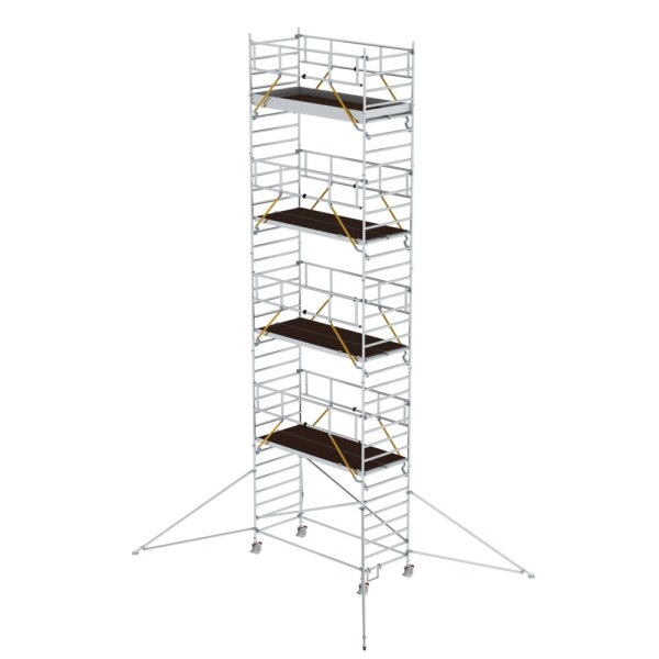 MUNK Rollgerüst SG 1,35 x 3,0 m mit Ausleger & Doppel-Plattform Plattformhöhe 9,51 m, 169939