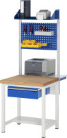 RAU Werkbank höhenverstellbar 8001A1, B750xT700xH840-1040mm, 1xSchublade-TA, 03-8001A1-077B4H.11
