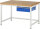 RAU Werkbank höhenverstellbar 8001A1, B1250xT900xH840-1040mm, 1xSchublade-TA, 03-8001A1-129B4H.11