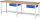 RAU Werkbank 8001A3, B2500xT900xH840mm, 2xSchublade-TA, 03-8001A3-259B4S.11