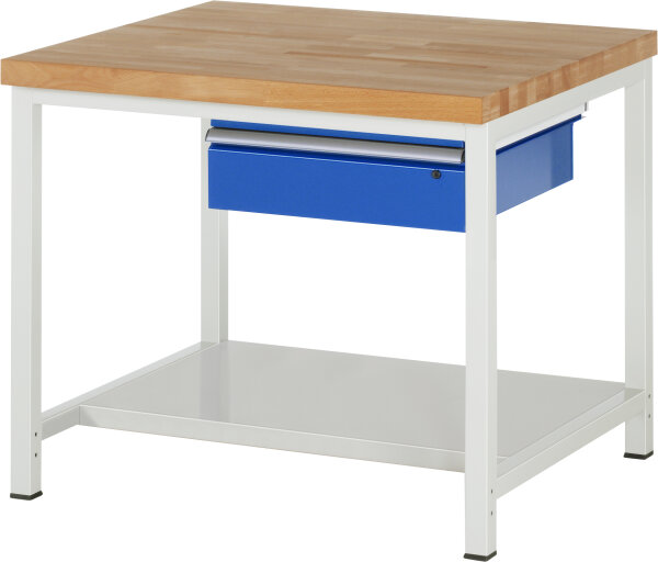 RAU Werkbank höhenverstellbar 8001A6, B1000xT900xH840-1040mm, 1xSchublade-TA, 03-8001A6-109B4H.11