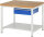 RAU Werkbank höhenverstellbar 8001A6, B1000xT900xH840-1040mm, 1xSchublade-TA, 03-8001A6-109B4H.11