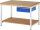 RAU Werkbank höhenverstellbar 8001A7, B1250xT900xH840-1040mm, 1xSchublade-TA, 03-8001A7-129B4H.11